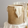 Jute Laundry Basket Handheld Cotton Rope Hamper