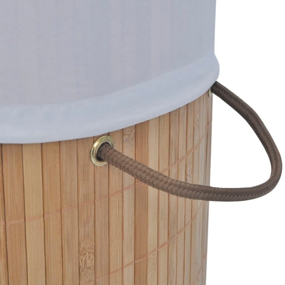- Round Laundry Basket Natural   Round Laundry Basket