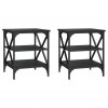 Side Tables, 2 pcs., 40x Wood-based material Side Tables