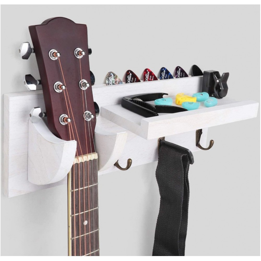 Vintage Guitar Storage Rack Wooden Wall Storage Rack Hook