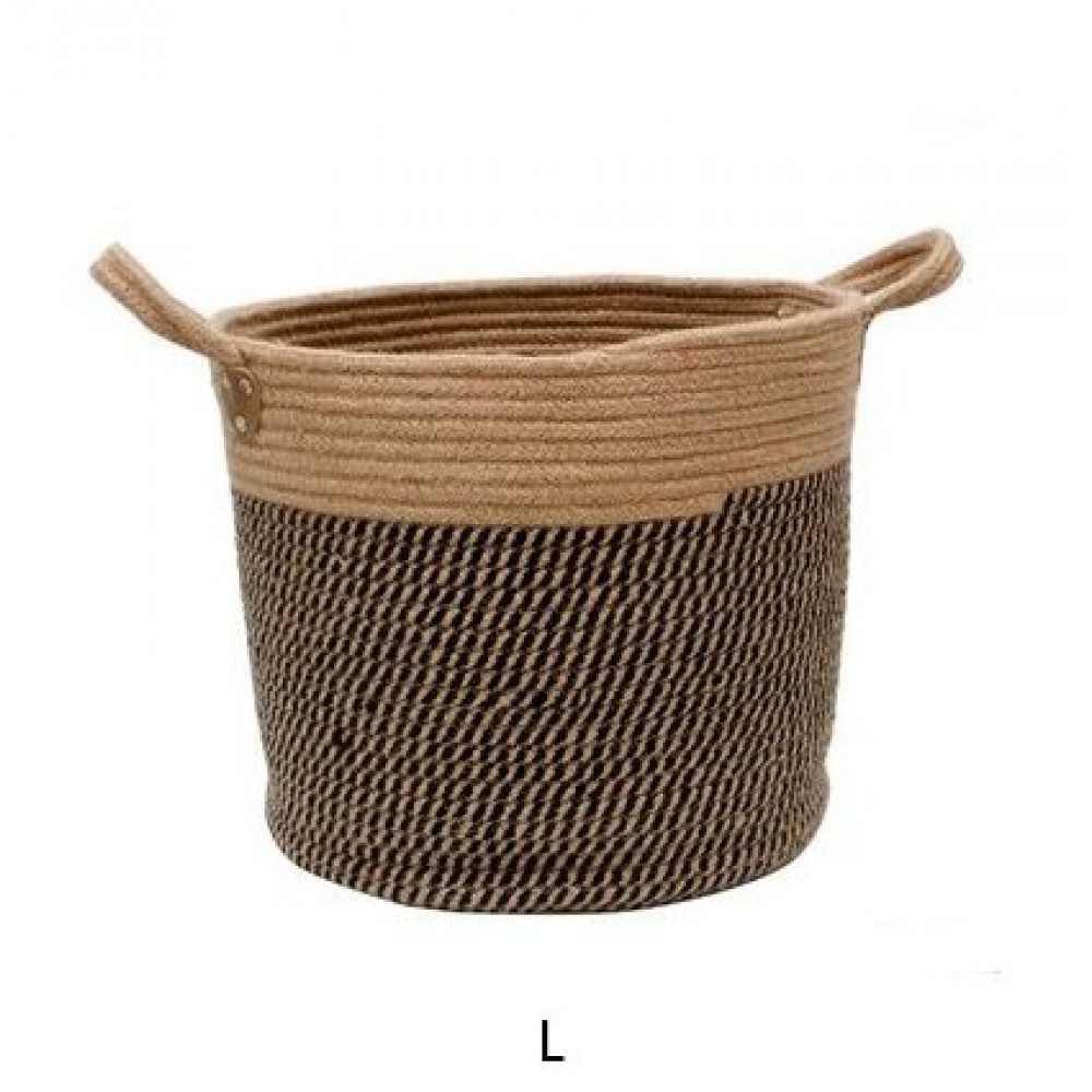 Cotton Linen Storage Laundry Basket
