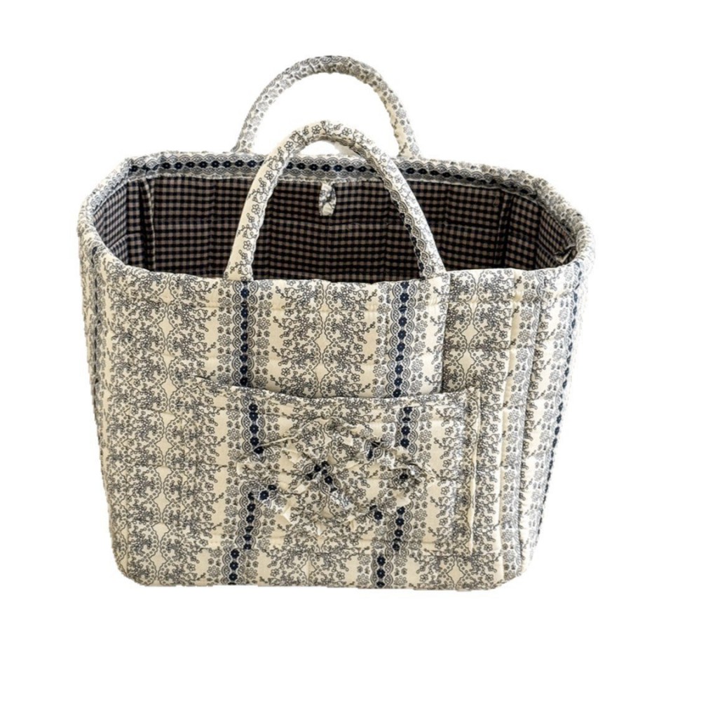 Premium Portable Flower-Design Laundry Basket