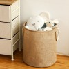 Jute Laundry Basket Handheld Cotton Rope Hamper