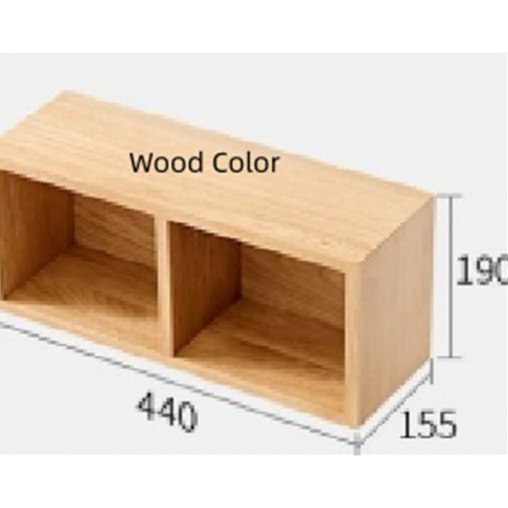 Solid Wood Wall Shelf Wall-mounted Lattice Bookshelf Bedroom Wall Decoration Multi-grid Storage Rack