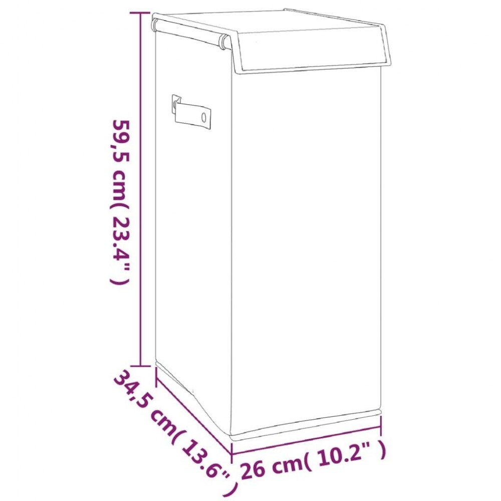 Foldable Laundry Basket 26 x 34.5 x 59.5cm