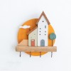 Wall Decoration Cute Key Wooden Storage Rack