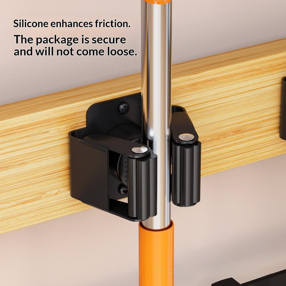 Household Wall-mounted Cleaning Tool Storage Rack