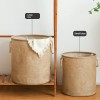 Jute Laundry Basket Handheld Cotton Rope Hamper