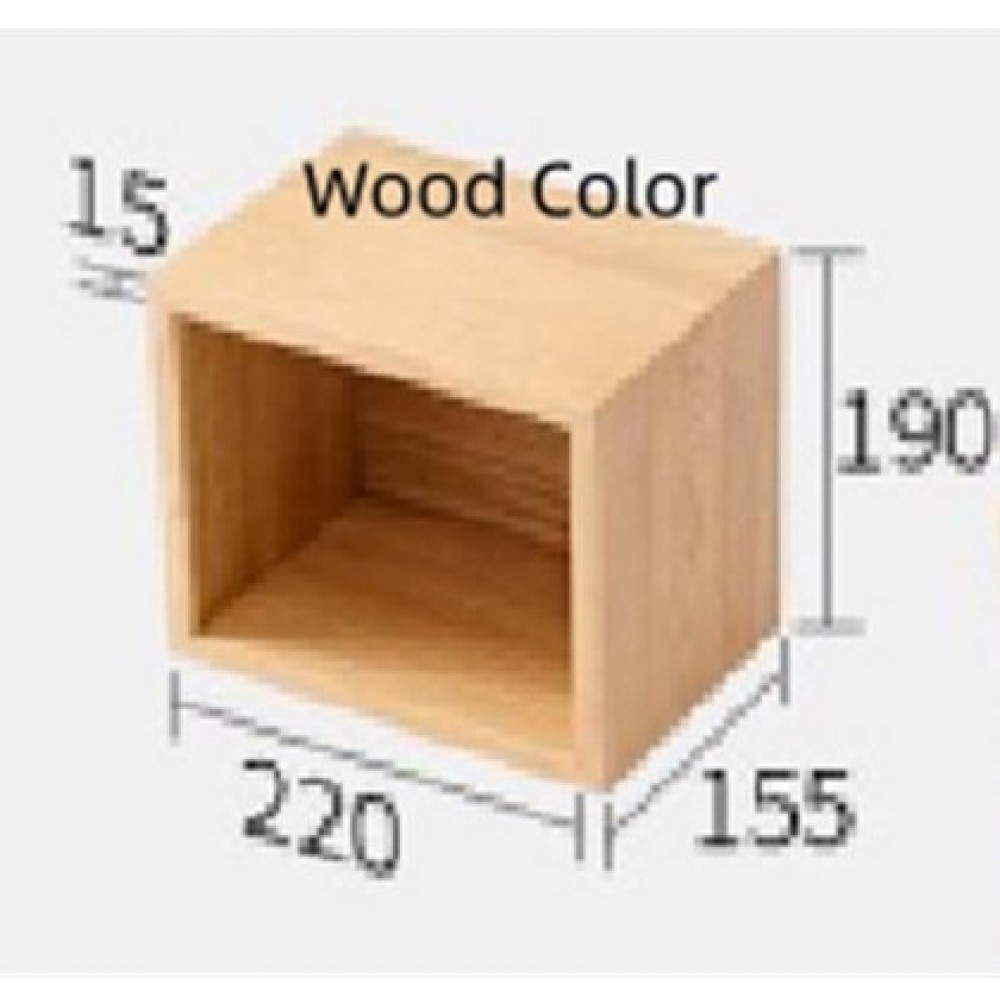 Solid Wood Wall Shelf Wall-mounted Lattice Bookshelf Bedroom Wall Decoration Multi-grid Storage Rack