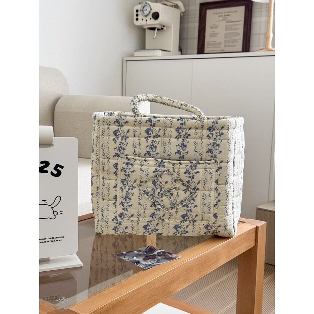 Premium Portable Flower-Design Laundry Basket