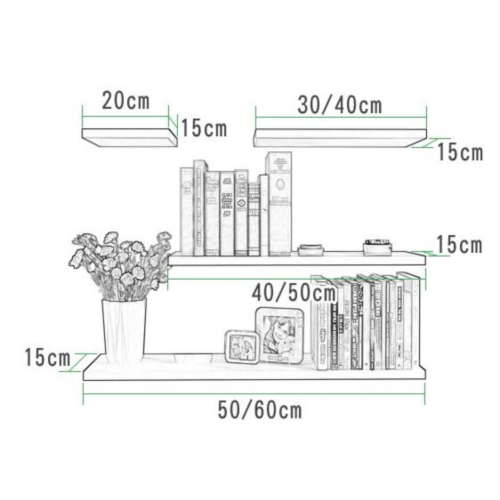Bookshelf Bedroom Wall Hanging Partition Storage Shelf