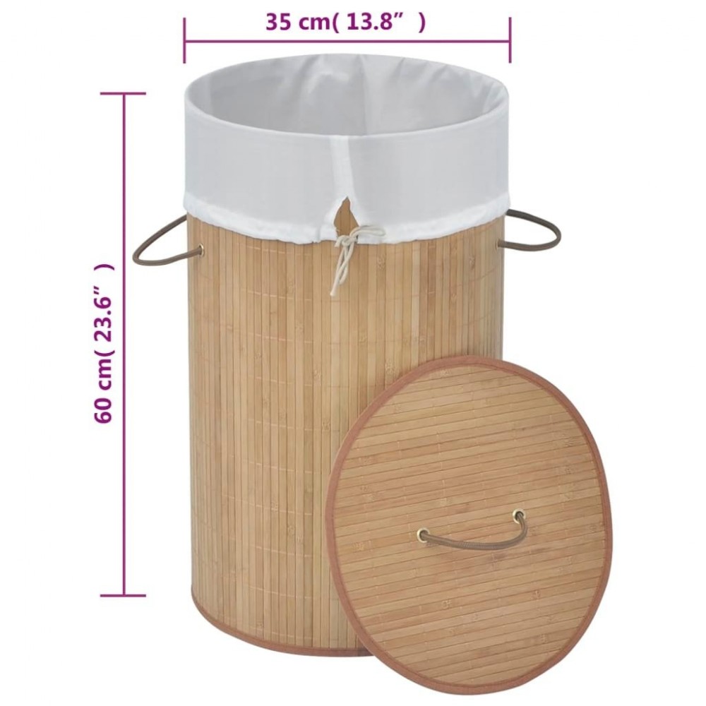 - Round Laundry Basket Natural   Round Laundry Basket