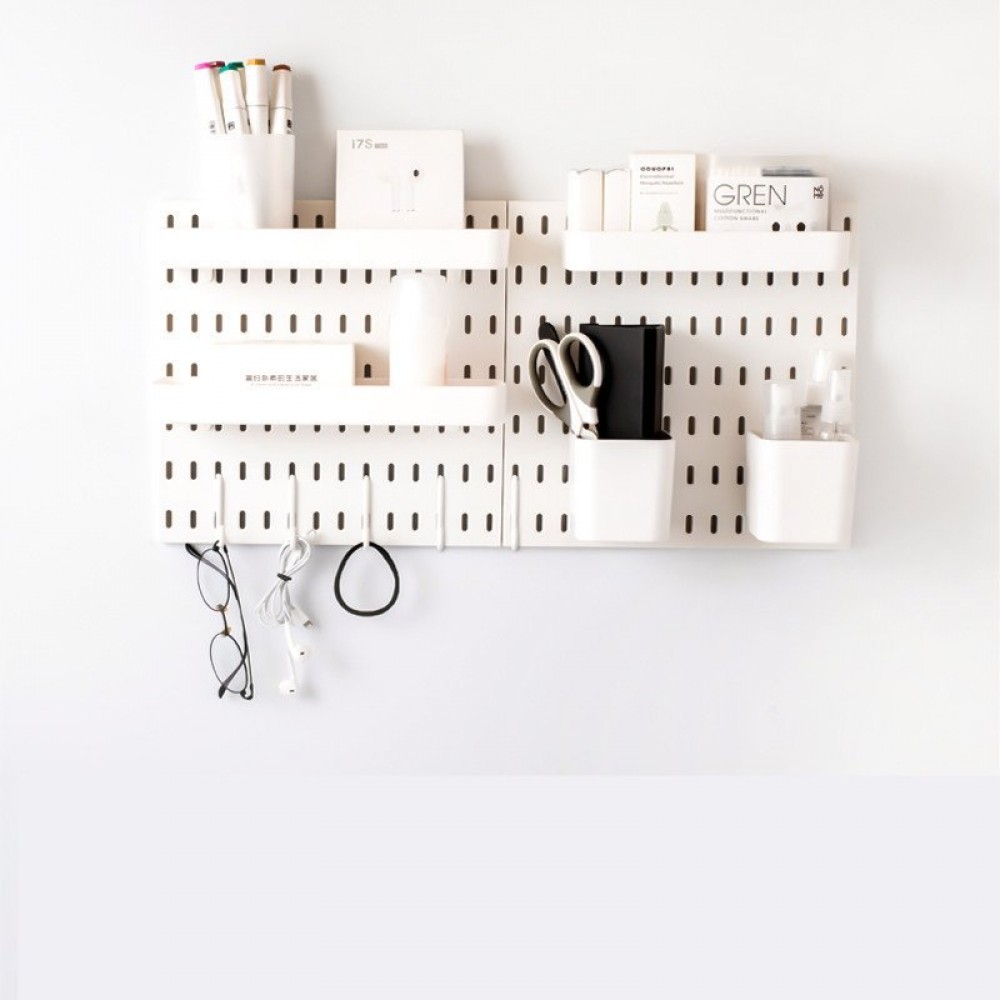 Hole Board Shelf Accessories Wall Grid Storage Rack Wall Hanging