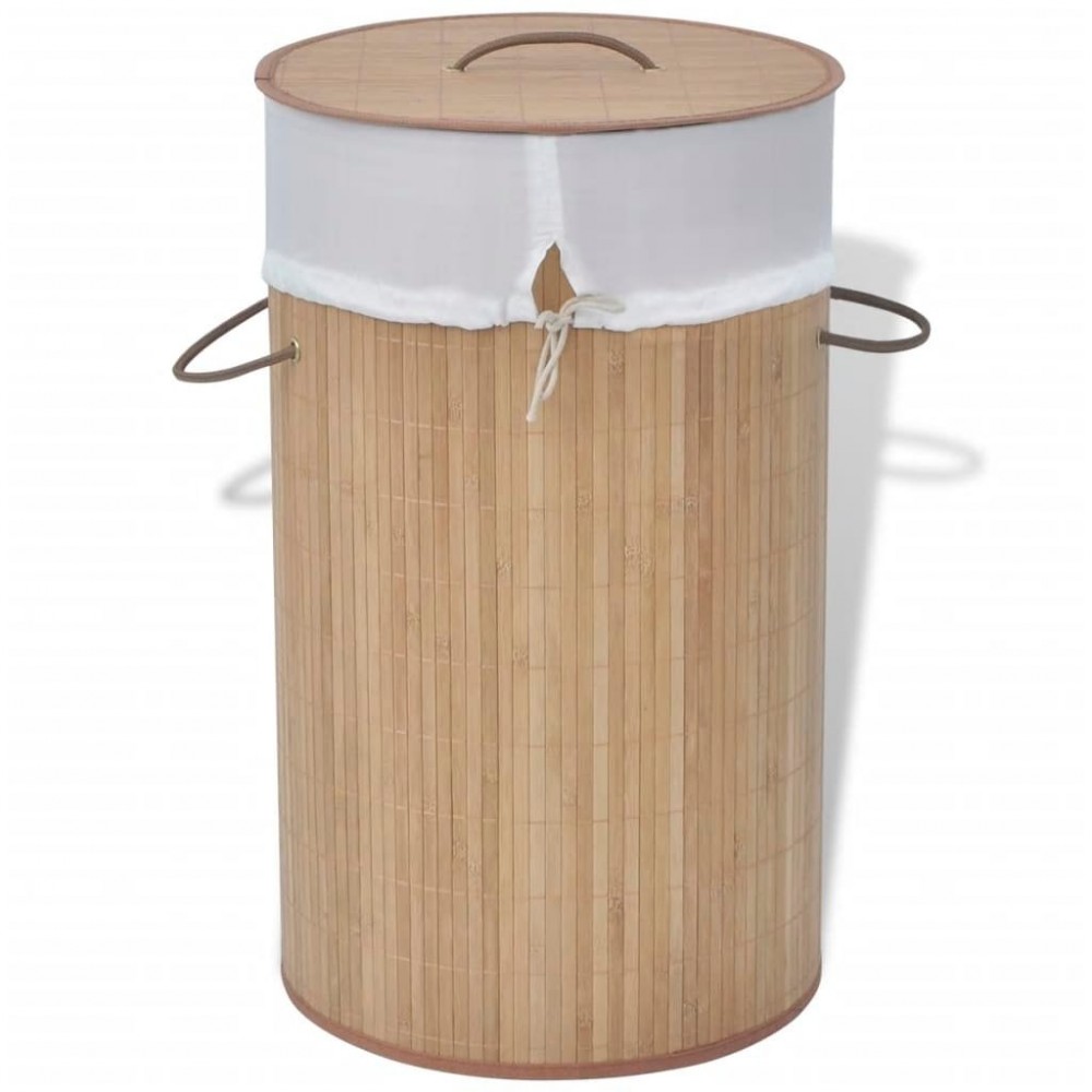 - Round Laundry Basket Natural   Round Laundry Basket
