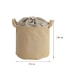 Cotton And Linen Foldable Storage Bucket Laundry Basket Dirty Clothes Storage Basket