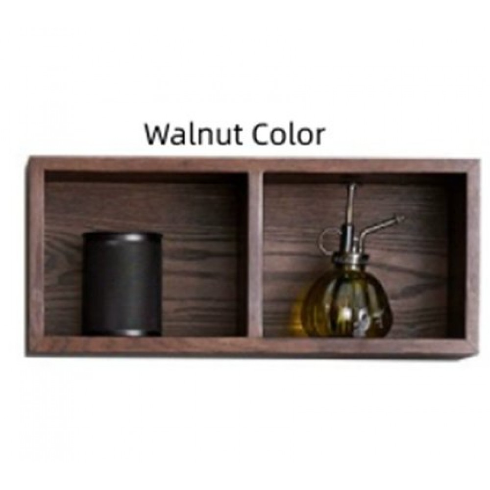 Solid Wood Wall Shelf Wall-mounted Lattice Bookshelf Bedroom Wall Decoration Multi-grid Storage Rack