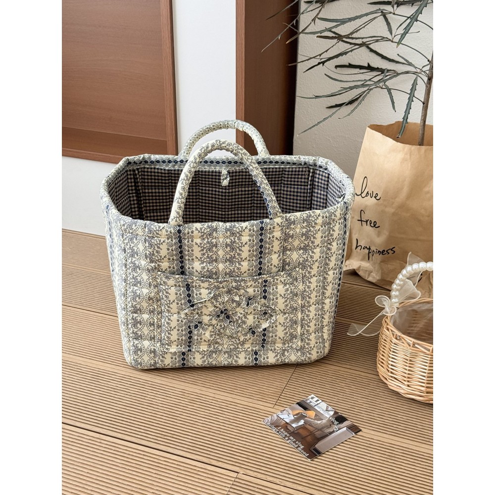 Premium Portable Flower-Design Laundry Basket